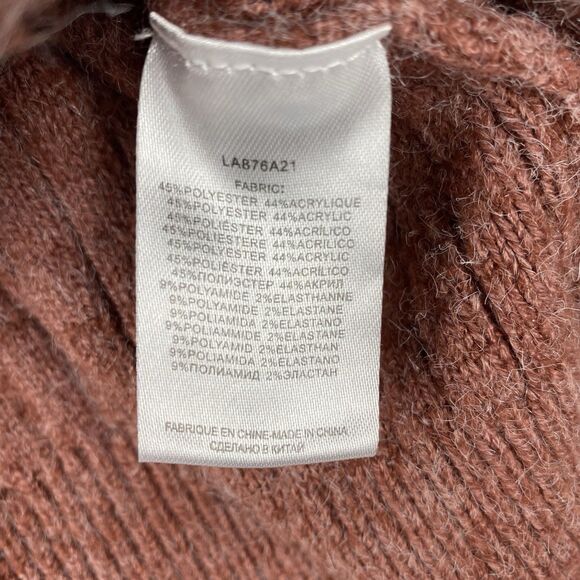 Molly Bracken Oversized Knit Cardigan XS Pink Ribbed Popcorn Bobble Sweater Cozy - Picture 4 of 6